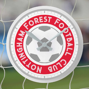 Football Fan or Football Supporter Round Clock