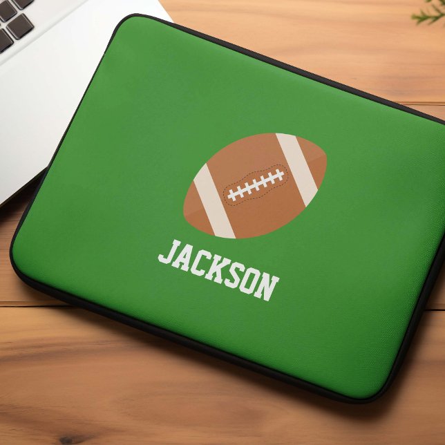 Football Fan Personalised Kids Laptop Sleeve (Creator Uploaded)