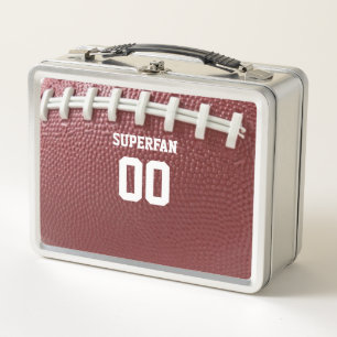 Football Fan Personalised Metal Lunch Box