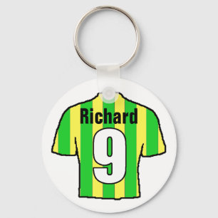 Football Fan Shirt to Personalise. Key Ring