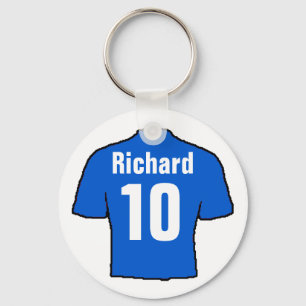 Football Fan Shirt to Personalise. Key Ring