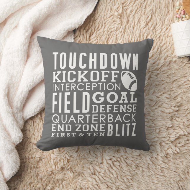 Football Fan  Throw Pillow (Blanket)