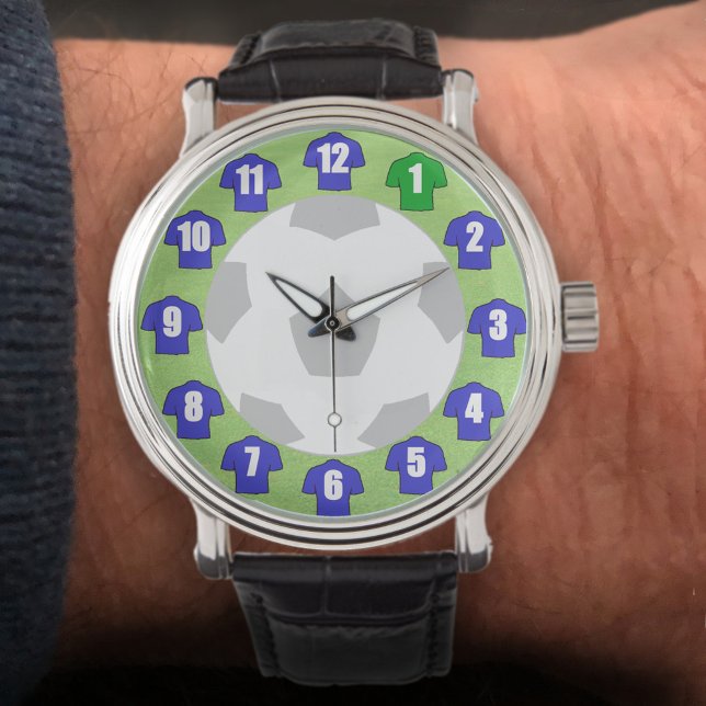 Football fan Watch Football Watch with Blue Shirts (Creator Uploaded)