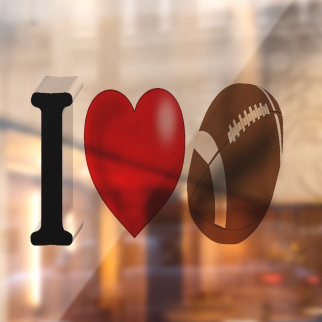 Football Fan  Window Cling (Sheet 2)