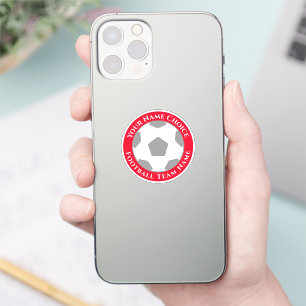 Football Fan with Team Name Mobile Phone
