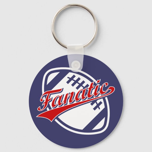 Football Fanatic Key Ring (Front)