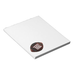 Football Fanatic Science Teacher Notepad