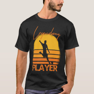 Football fans retro motif Legendary Player saying T-Shirt