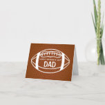 Football Father's Day Card<br><div class="desc">Let Dad know you scored the best dad with this fun football card! Personalise the outside and inside of the card with a special message!</div>