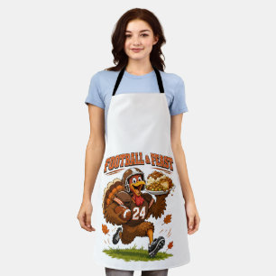 Football & Feast Turkey Apron