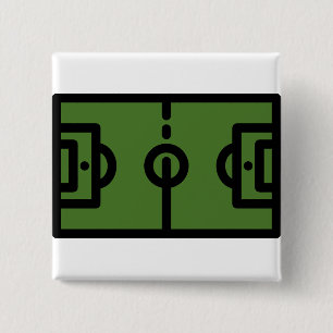 football-field 15 cm square badge