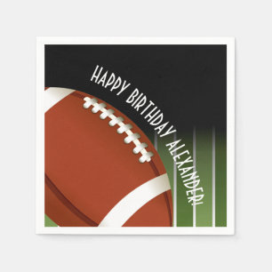 Football Field Birthday Napkin