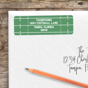 Football Field Custom Return Address