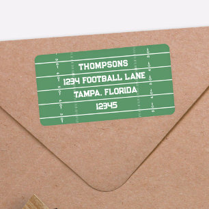 Football Field Custom Return Address Label