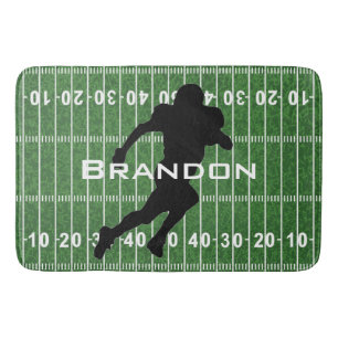 Football Field Design Bath Mat