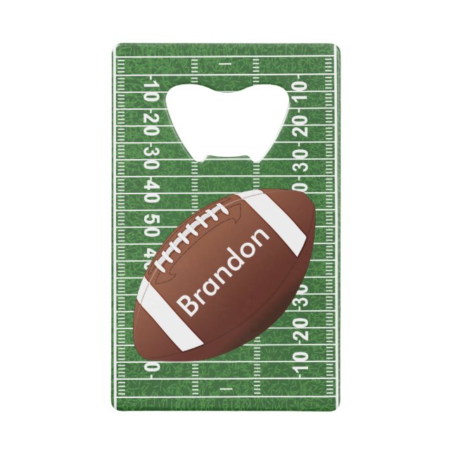 Football Field Design Bottle Opener (Front)