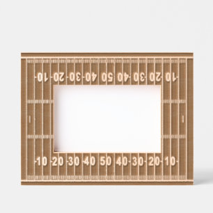 Football Field  Design Etched Picture Frame 