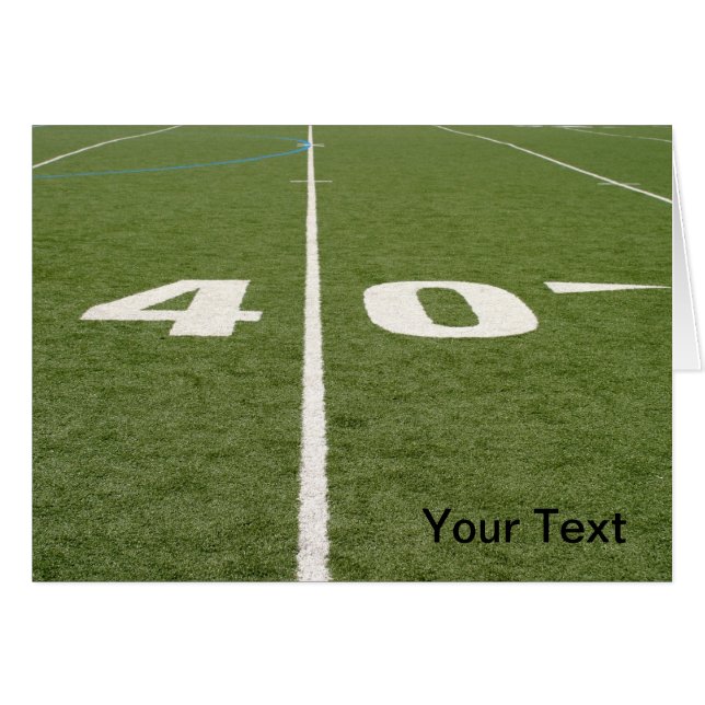 Football Field Forty (Front Horizontal)