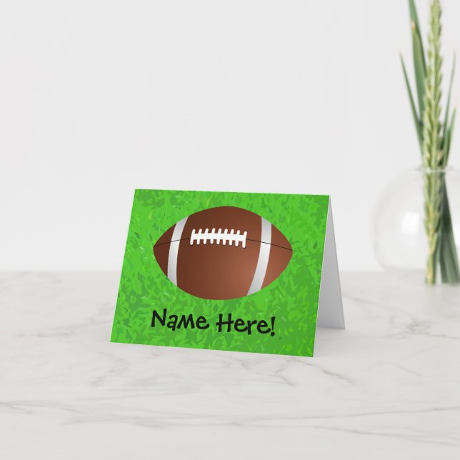 Football Field Junior Varsity Card (Front)