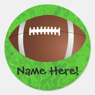 Football Field Junior Varsity Classic Round Sticker