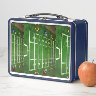 Football Field Metal Lunch Box
