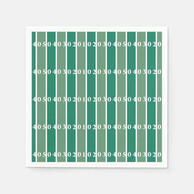 Football Field Paper Napkins (Front)