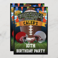 Football Field & Team Helmets Birthday Party