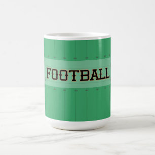 FOOTBALL Field Turf Yard Marker Typography Coffee Mug