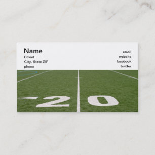 Football Field Twenty Business Card