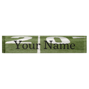 Football Field Twenty Nameplate