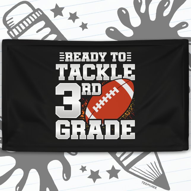 Football First Day 3rd Grade Back To School Banner (Creator Uploaded)