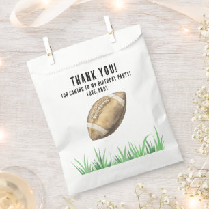 Football First Year Down Birthday Party Favour Bags