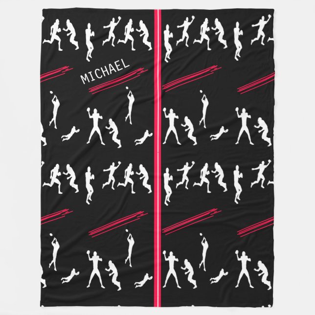 Football Fleece Blanket (Front)