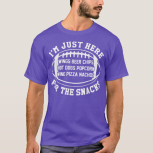 Football Food Beer Wings Wine Pizza Nachos Tacos C T-Shirt