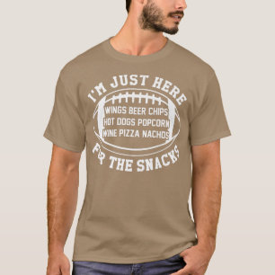 Football Food Beer Wings Wine Pizza Nachos Tacos C T-Shirt