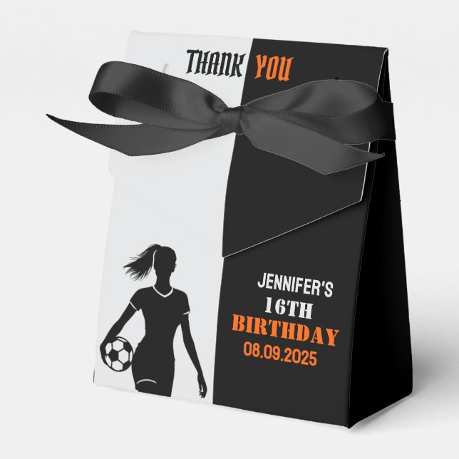 Football, Football Player Gift, Birthday Favour Box (Front Side)