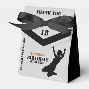 Football, Football Player Girl Birthday Favour Box