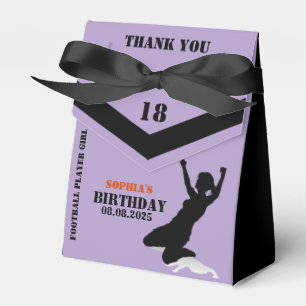 Football, Football Player Girl Birthday Favour Box