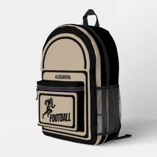 Football, Football Player Girl, Team, Gift  Duffle Printed Backpack