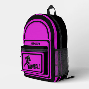 Football, Football Player Girl, Team, Gift Duffle Printed Backpack