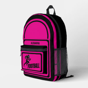 Football, Football Player Girl, Team, Gift  Duffle Printed Backpack