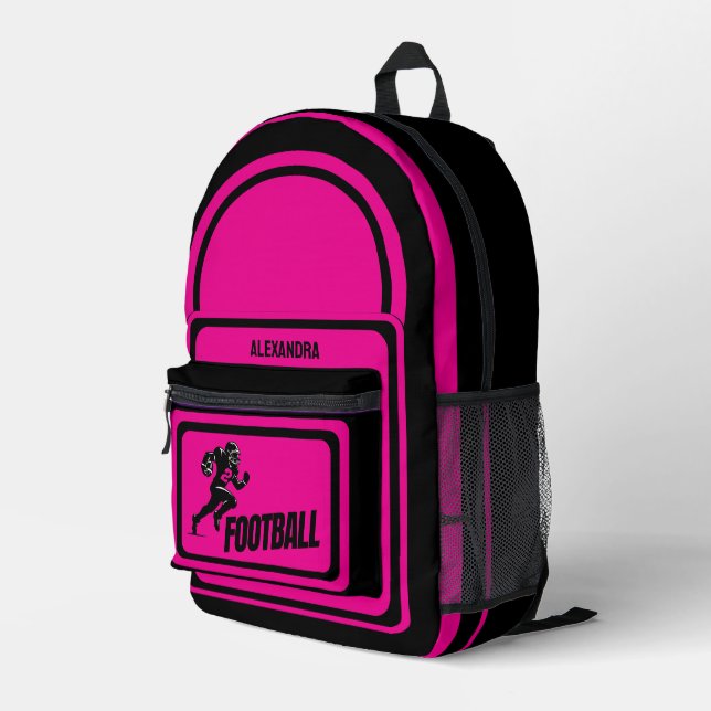 Football, Football Player Girl, Team, Gift  Duffle Printed Backpack (Back Corner Right)