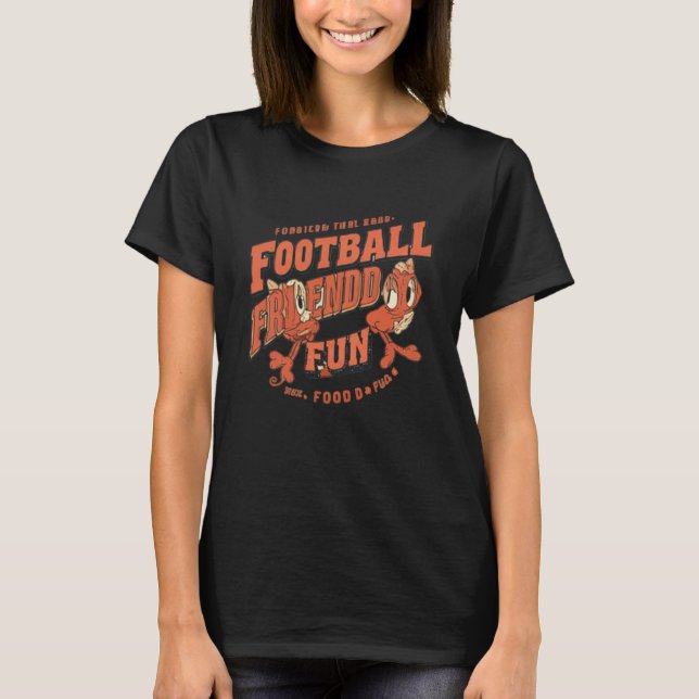 Football, Friends, Food, Fun T-Shirt (Front)