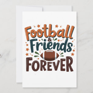 Football Friends Forever Fantasy Football Season Invitation