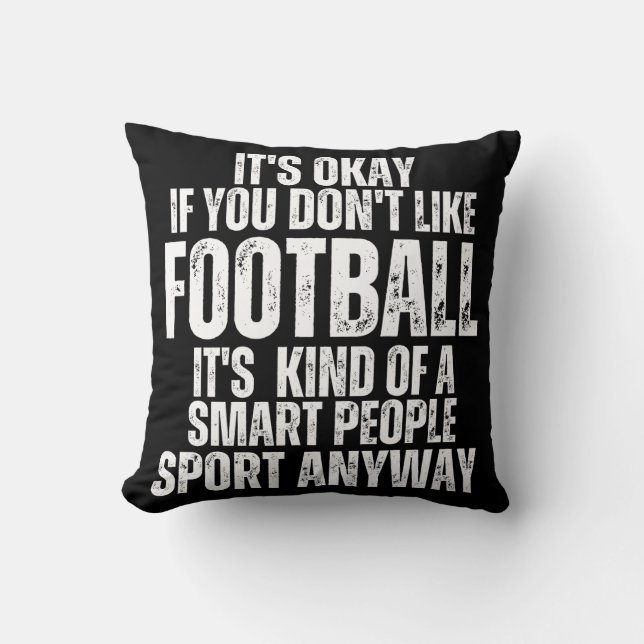 FOOTBALL FUNNY QUOTES CUSHION (Front)