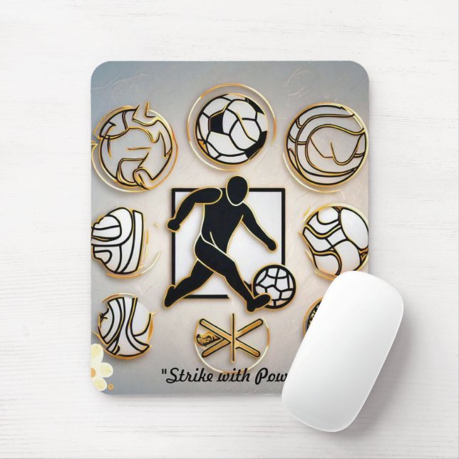 "Football Fusion Art" Mouse Mat (With Mouse)