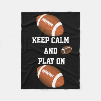 Football Game Ball Team Player Exercise Fitness Fleece Blanket
