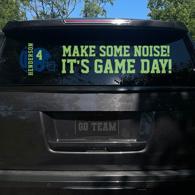 Football Game Day Back Window Cling for SUV (Creator Uploaded)