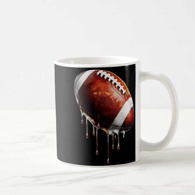 Football Game Day Drip Graphic  Coffee Mug (Right)