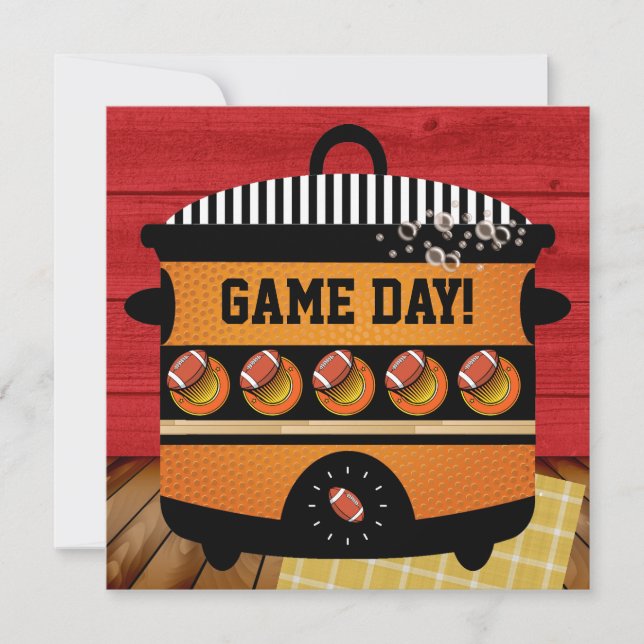 FOOTBALL GAME DAY Invitation (Front)